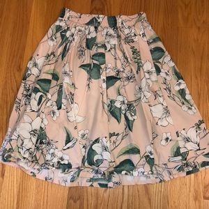 Pocket floral skirt